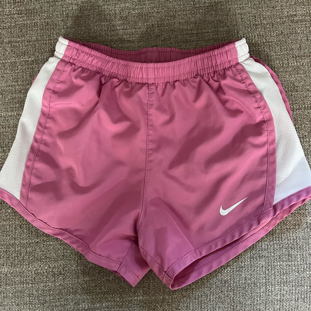 Nike Dri-Fit Shorts - Pink and White